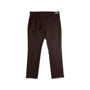 Zomelo Mens Suit Pants Slim Fit Brown Size 36